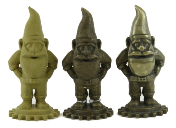 Différentes finitions de HTPLA Laiton